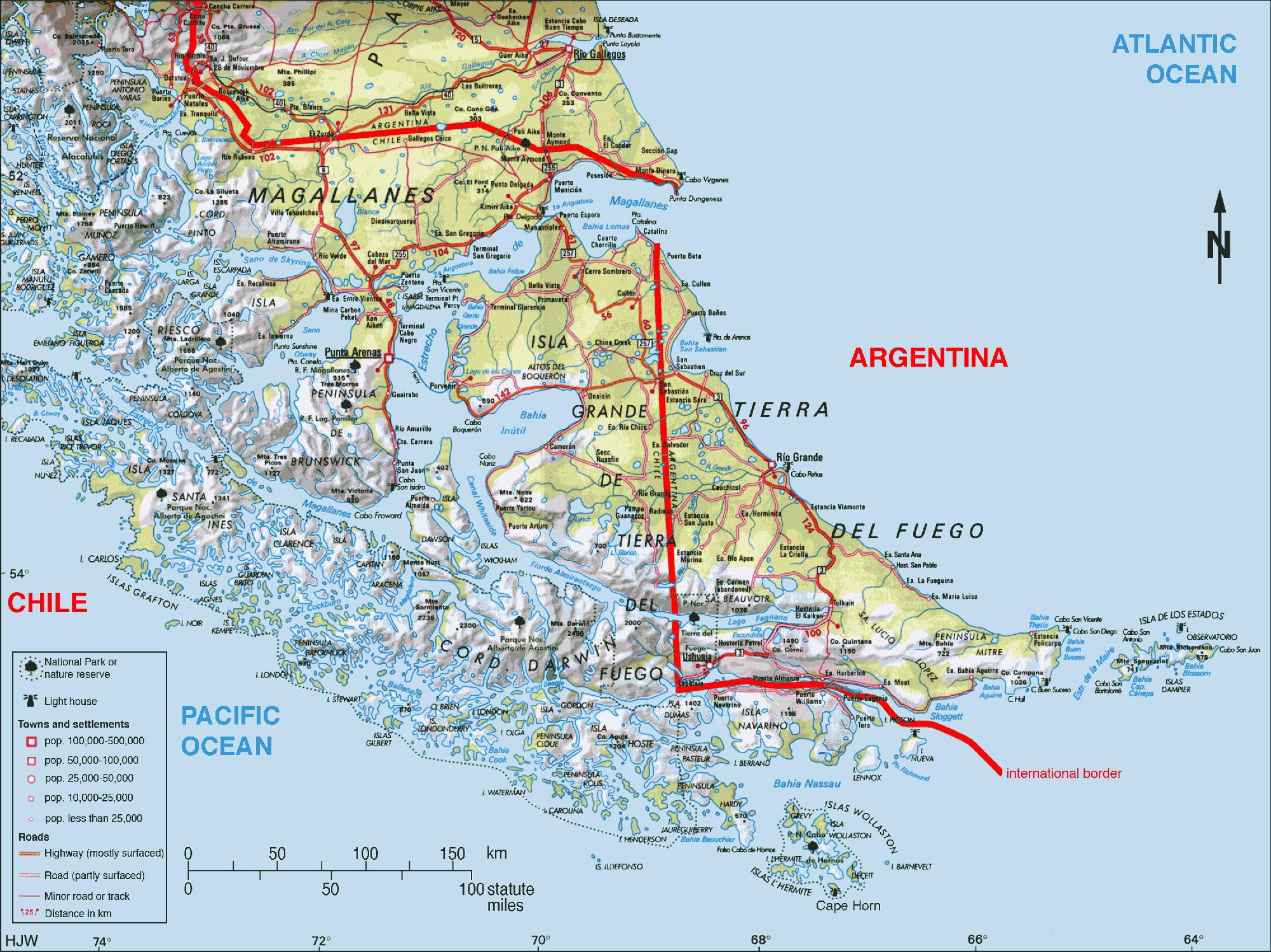 チリ南部地図 サウスチリの地図 南米 ア