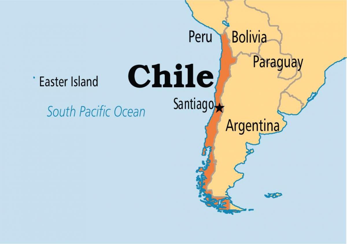 サンティアゴチリ地図 サンティアゴデチリの地図 南米 ア