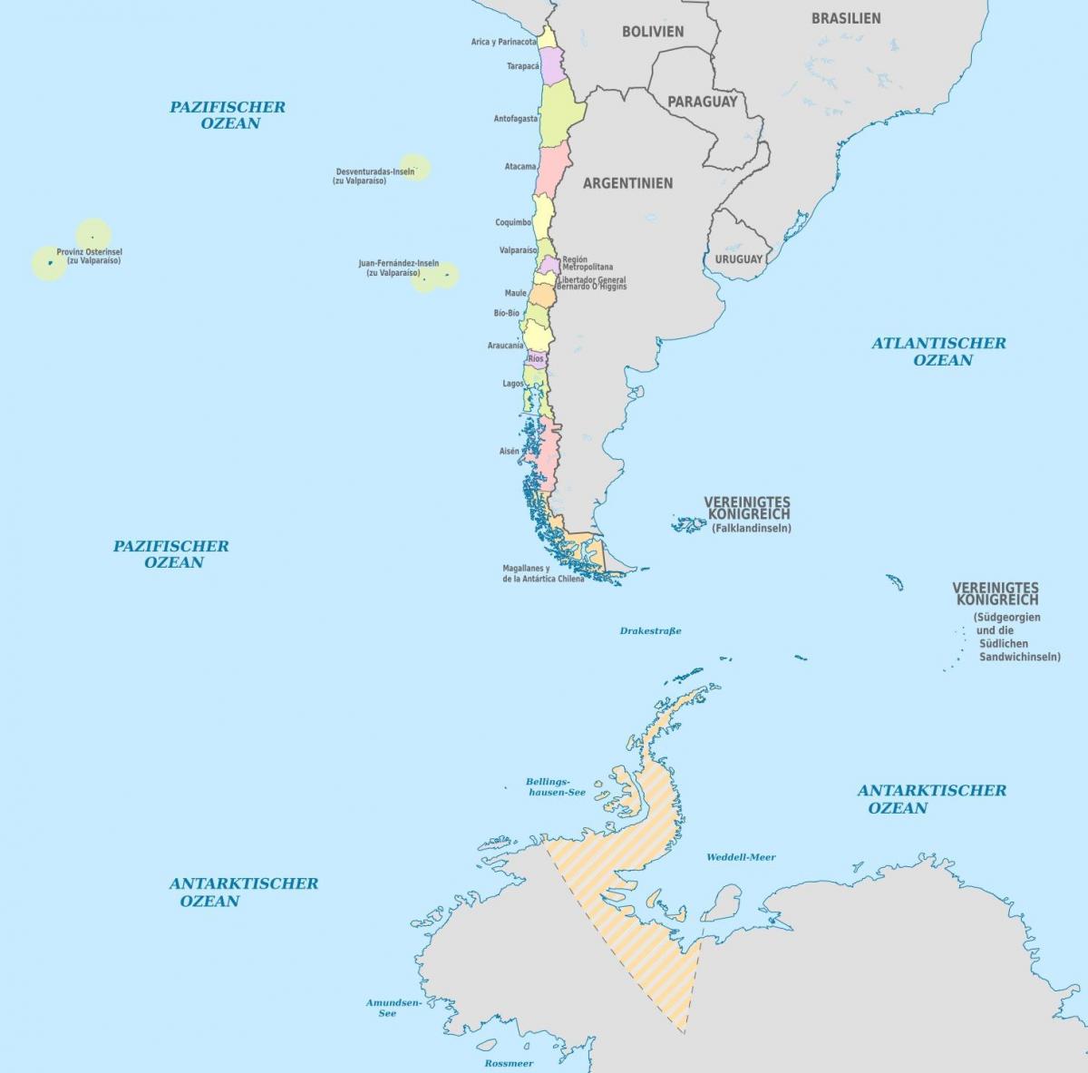 チリ諸島地図 地図のチリ島 南米 ア