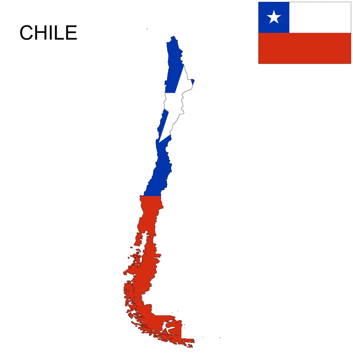 チリ地図のフラグ