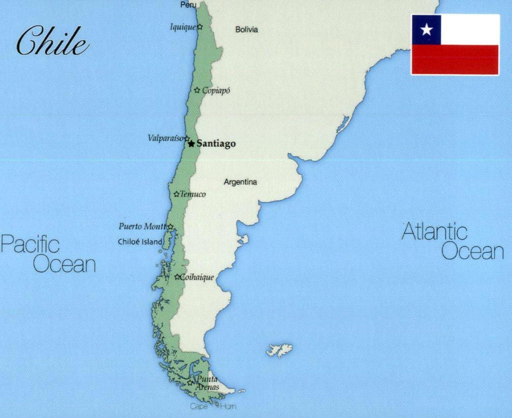 チリiquique地図