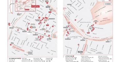 繁華街サンティアゴチリ地図