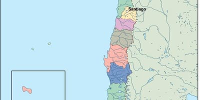 地図のチリのベクトル