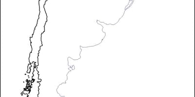 白地図のチリ