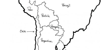 地図のチリoutlin