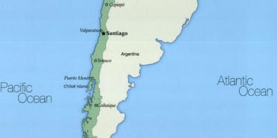チリiquique地図