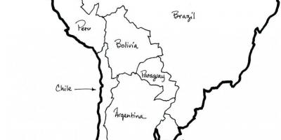 地図のチリoutlin